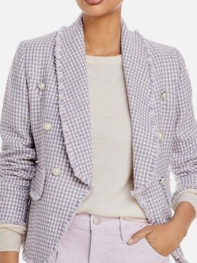 AQUA Lavender Houndstooth Blazer- Size Medium